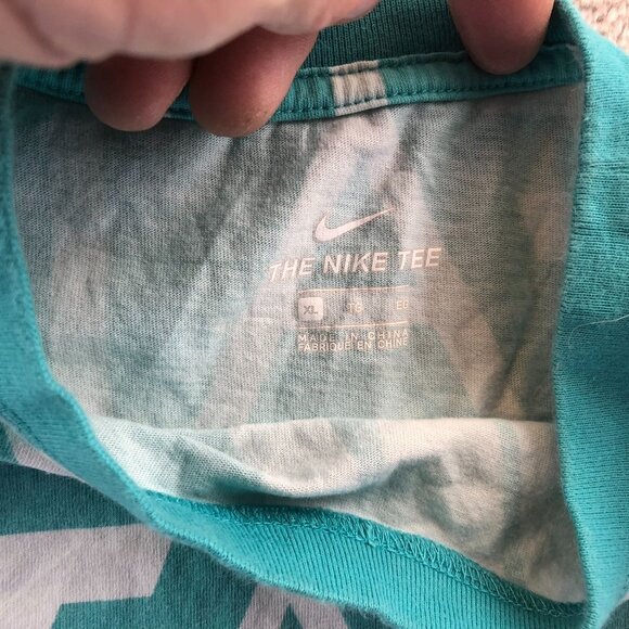 Nike Air Teal Sleeveless Tank Top XL Cotton Crewneck - Picture 3 of 9
